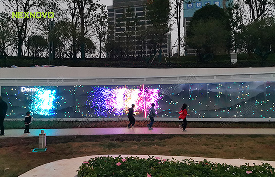 湖南衡陽中央公園LED透明跑道屏項目
