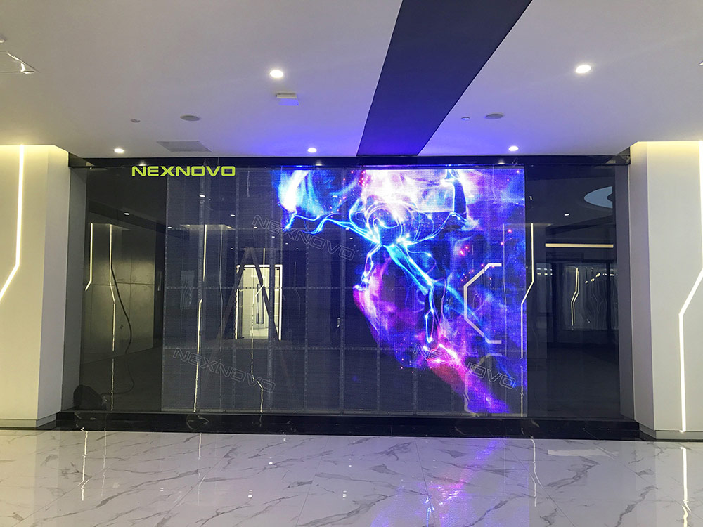 杭州中国人工智能小镇透明LED显示屏项目(图3)