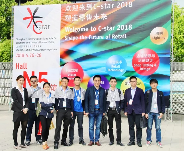 晶泓科技透明LED显示屏争艳C-star 2018上海国际零售展，取得理想效果完美落幕(图2)