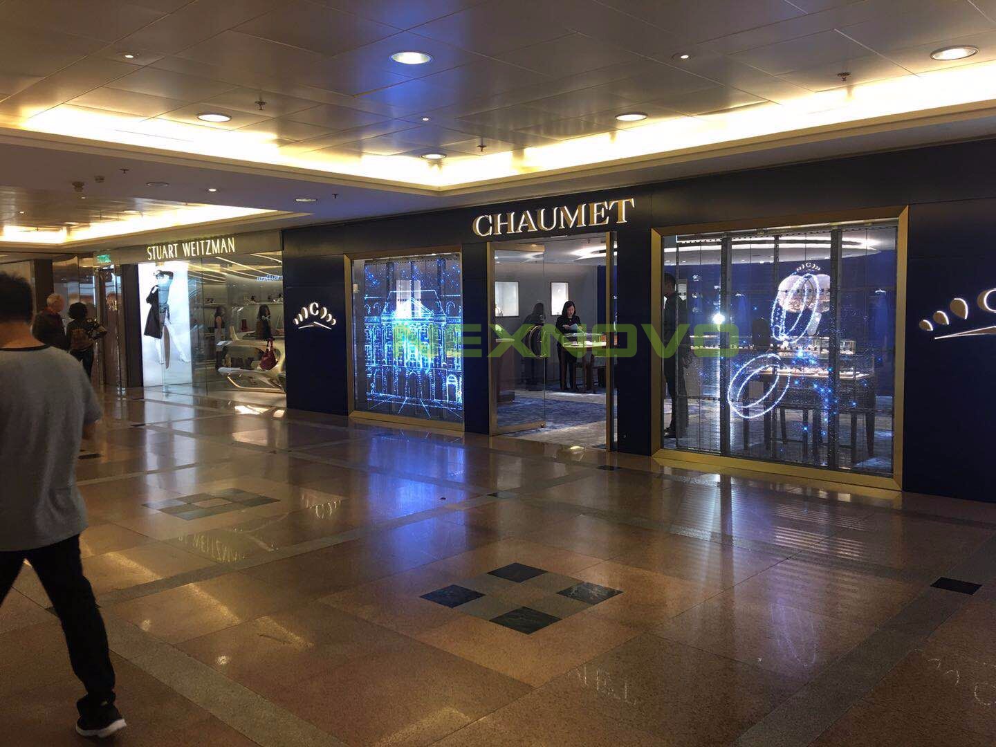 香港Chaumet珠宝店透明LED显示屏项目(图1)