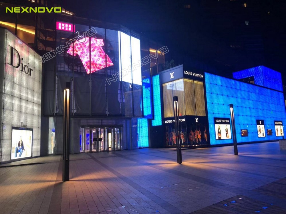 澳门壹号广场透明LED玻璃屏项目(图8)