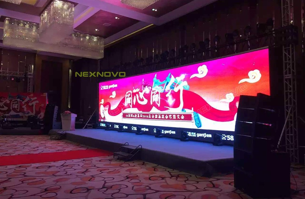 58同城经销商会议透明LED显示屏租赁(图2)